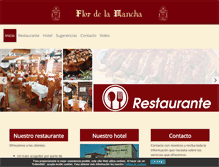 Tablet Screenshot of flordelamancha.com